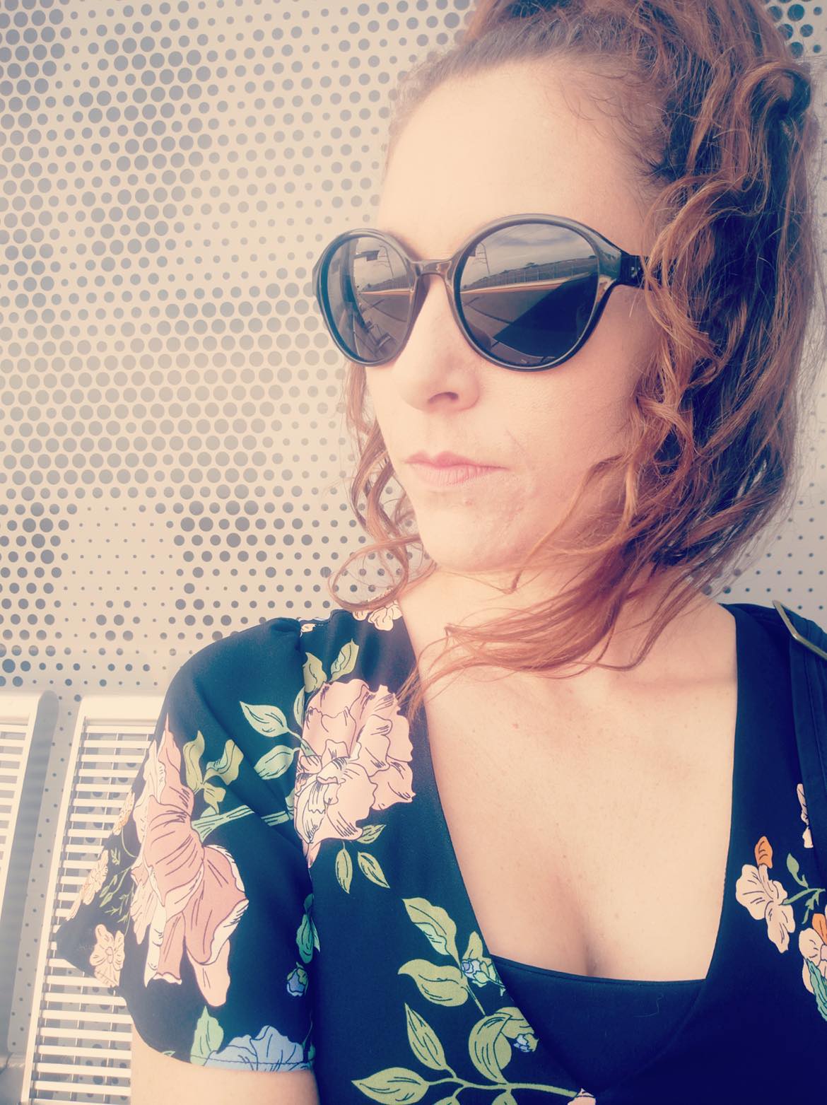 Laura wearing sunglasses