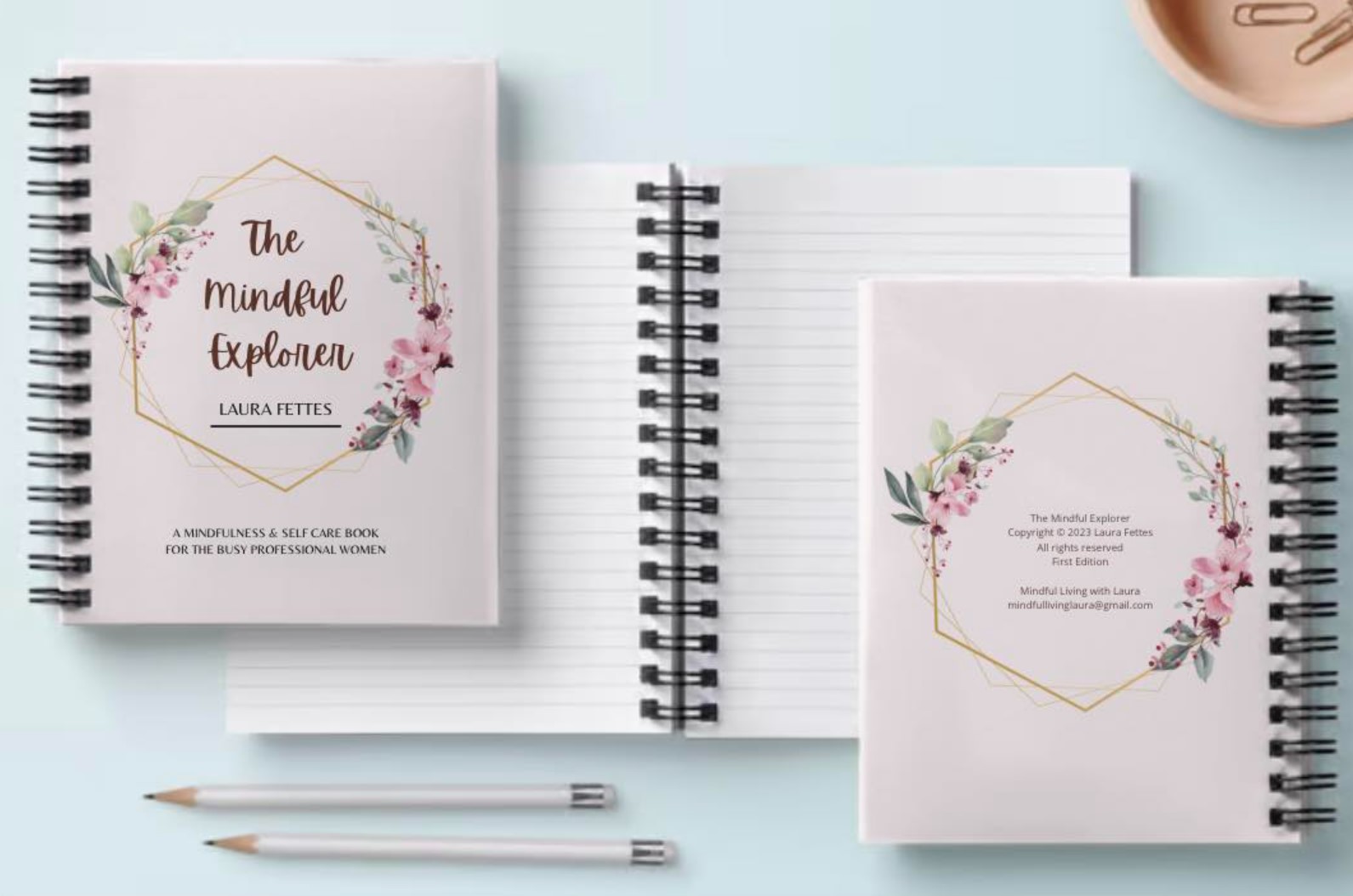 Mock-up of 'The Mindful Explorer' by Laura Fettes - book coming soon!